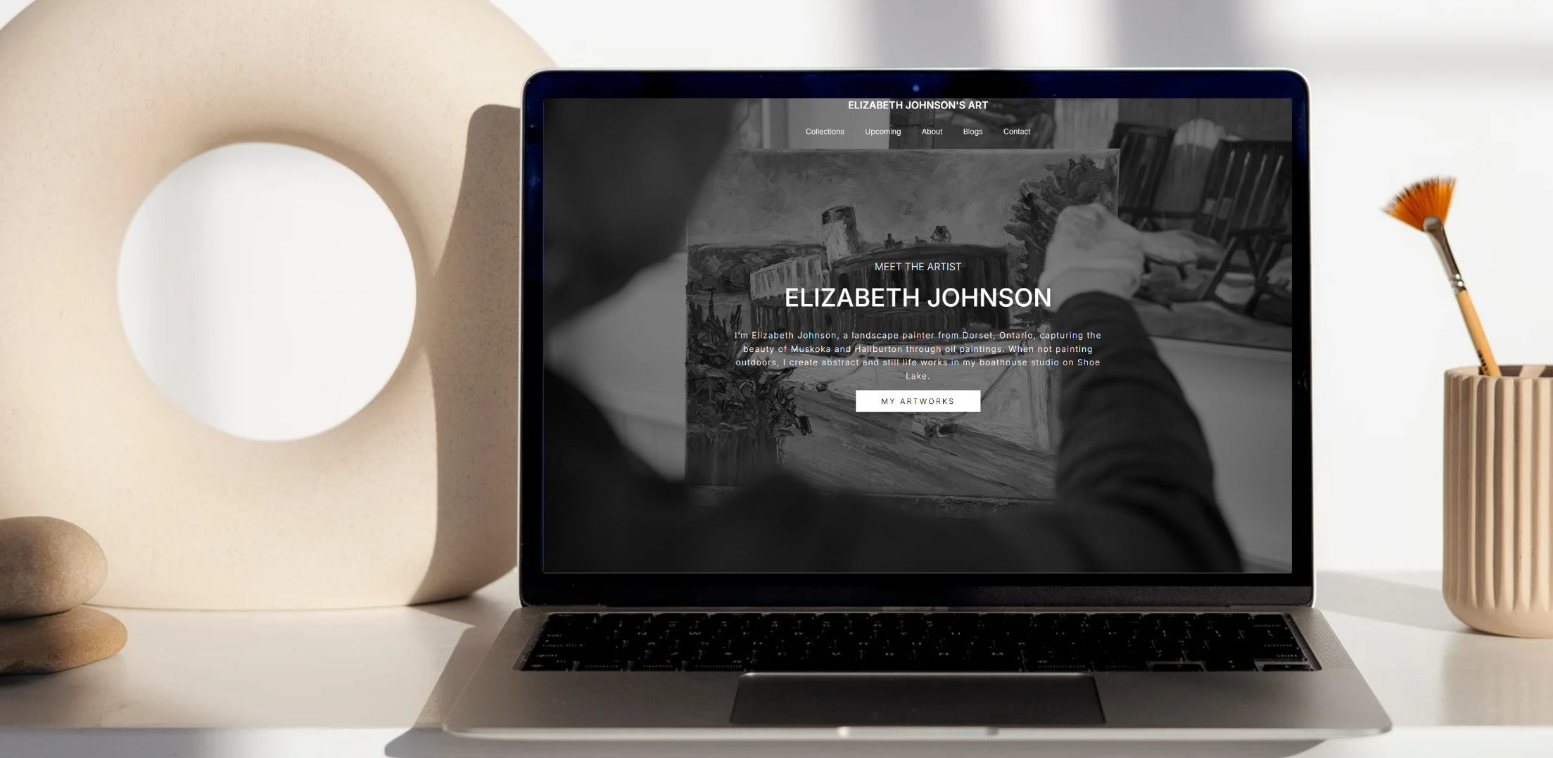 Beyond WordPress: Crafting a Bespoke Digital Canvas for Elizabeth Johnson's Art.