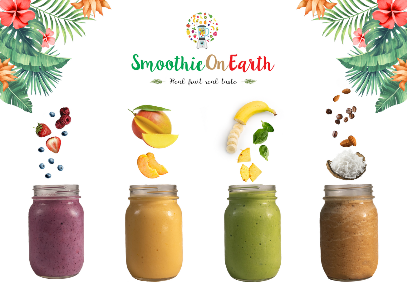 Creative Refresh: New Menu Photography and Design for Smoothie On Earth